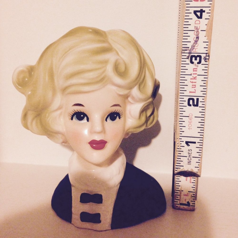 Head Vase: Blonde Bob
